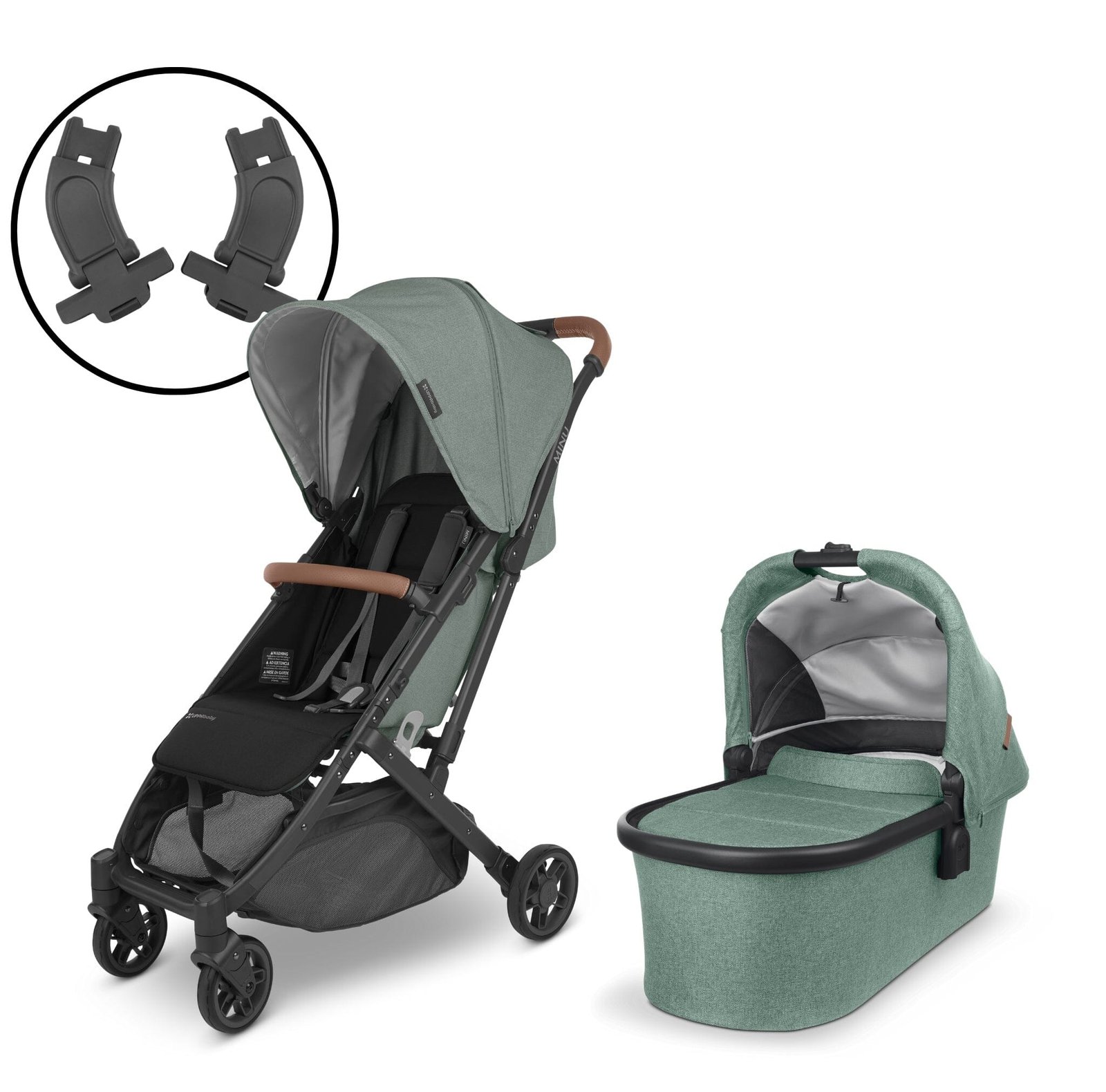 UPPAbaby Minu V2 Stroller and Bassinet Bundle